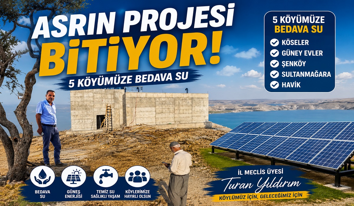 ASRIN PROJESİ'NDE SONA DOĞRU: ATATÜRK BARAJI'NIN SUYU 5 KÖYE ULAŞIYOR