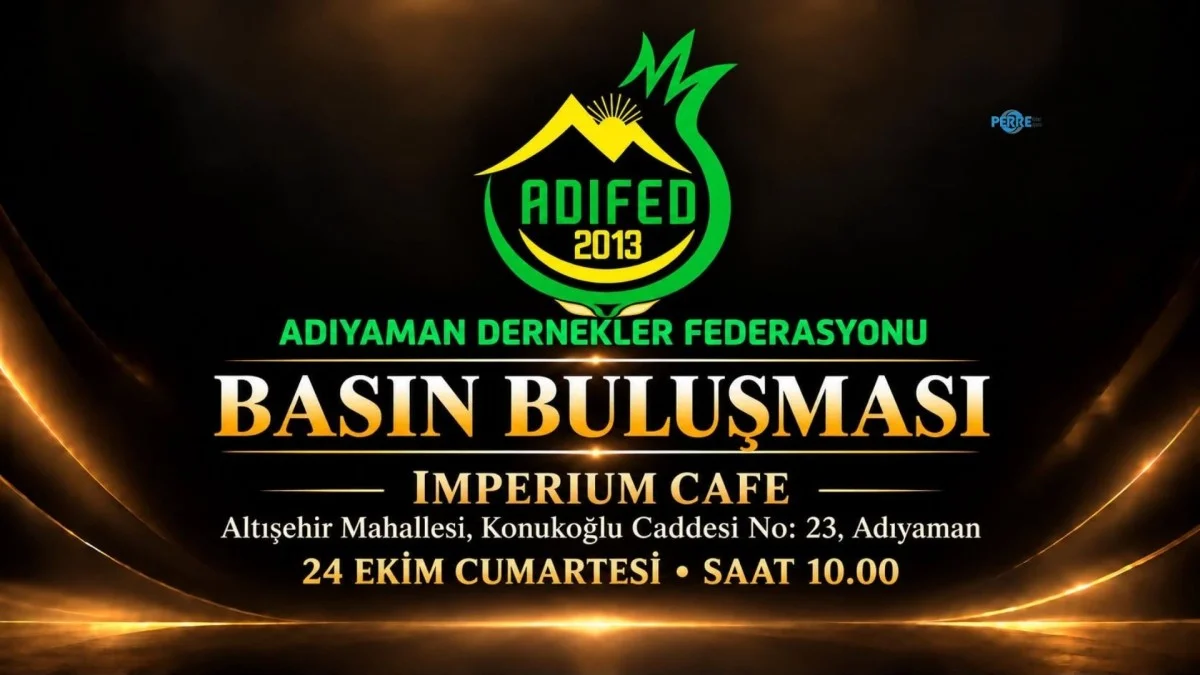Adıyaman Dernekler Federasyonu çalışmalarını ve projelerini basın buluşmasında paylaşacak